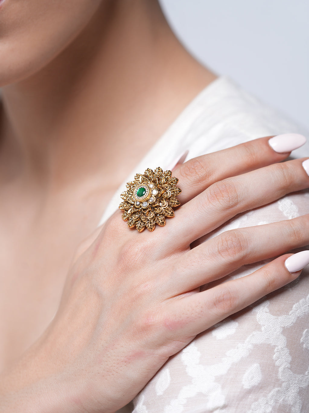 Big Round Antique Ring