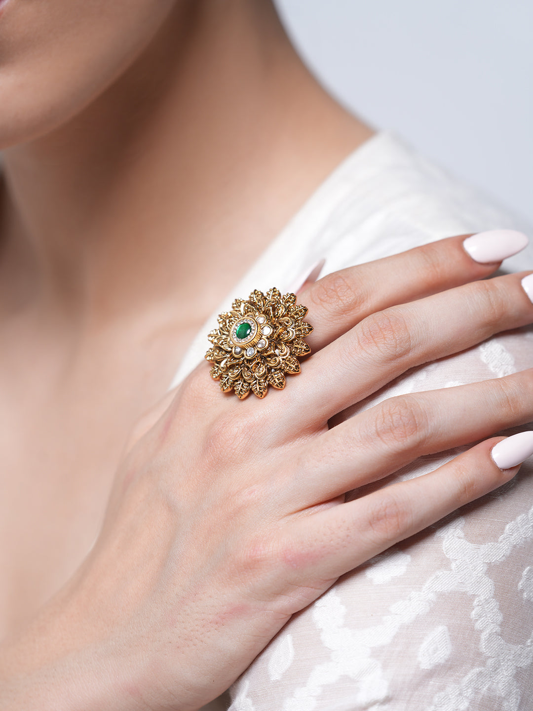 Big Round Antique Ring