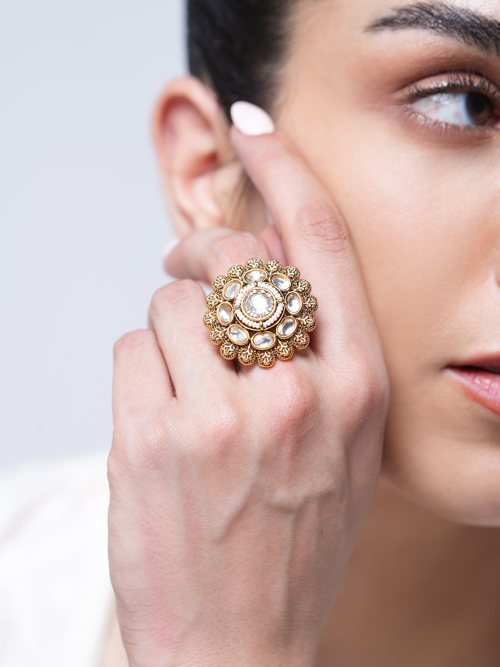 Gold Polish Antique Ring