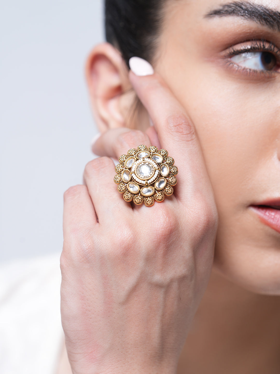 Gold Polish Antique Ring