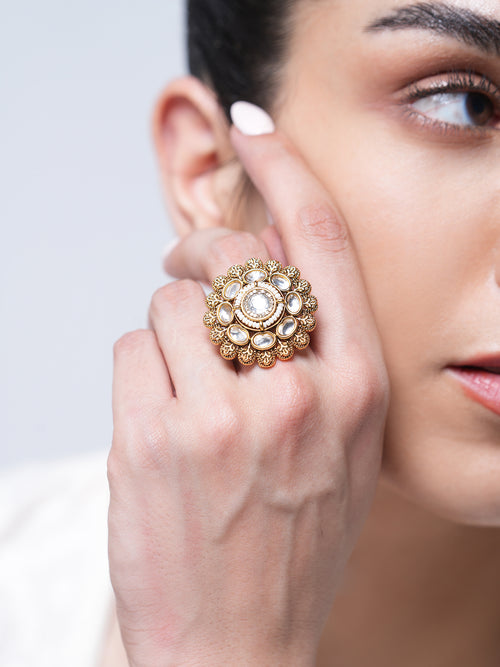 Gold Polish Antique Ring