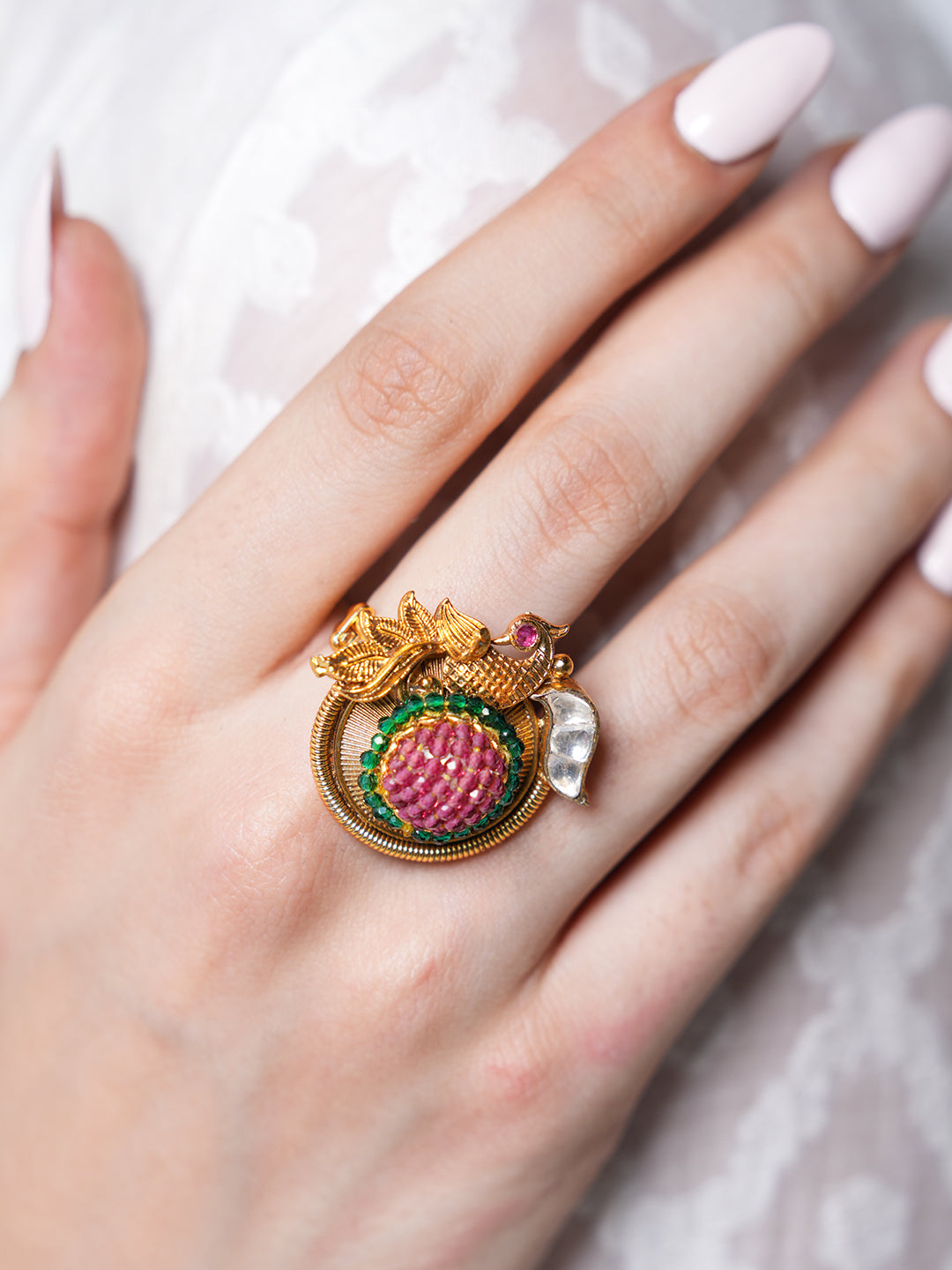 Antique Peacock Design Ring