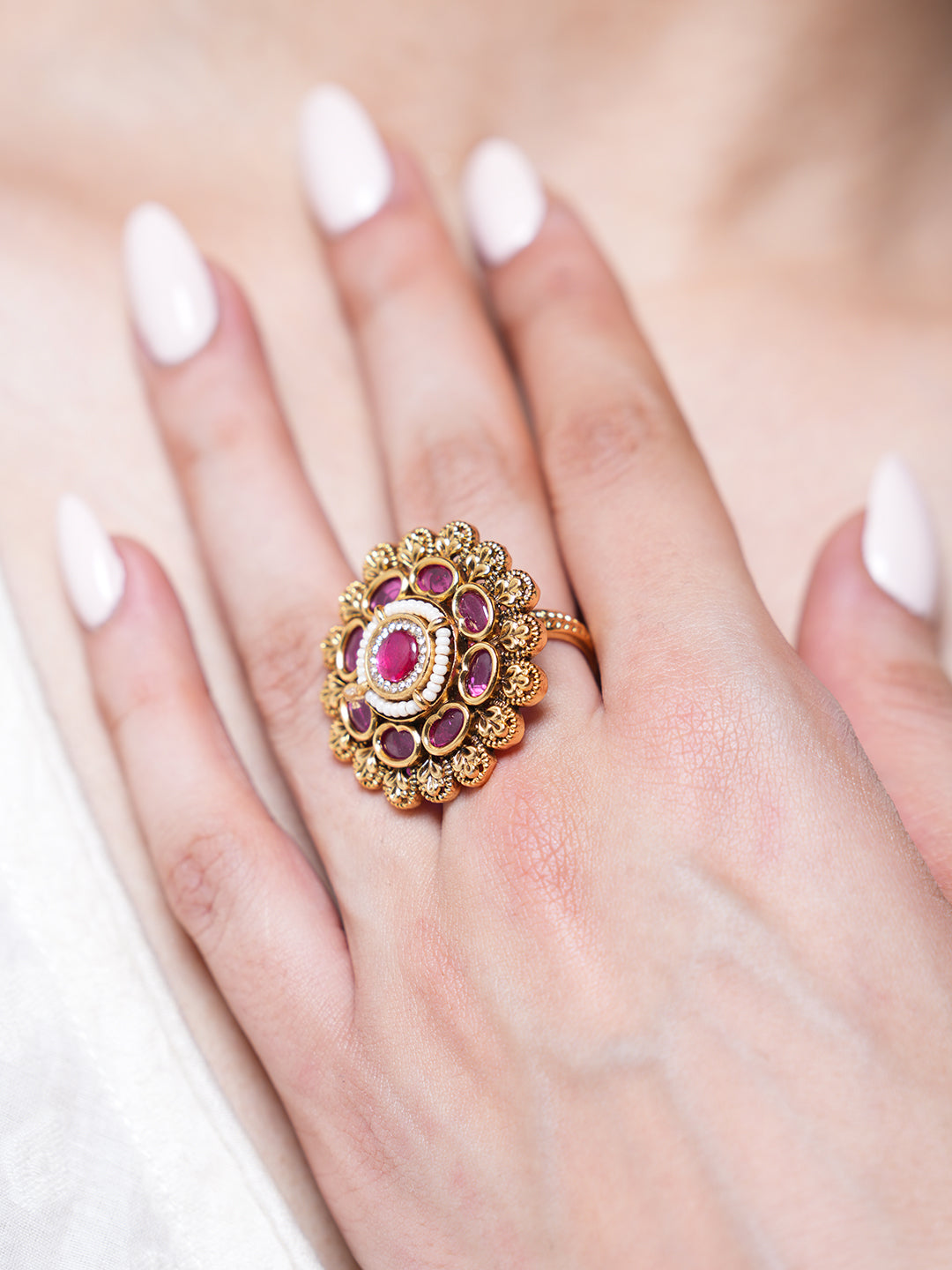 Gold Polish Antique Ring
