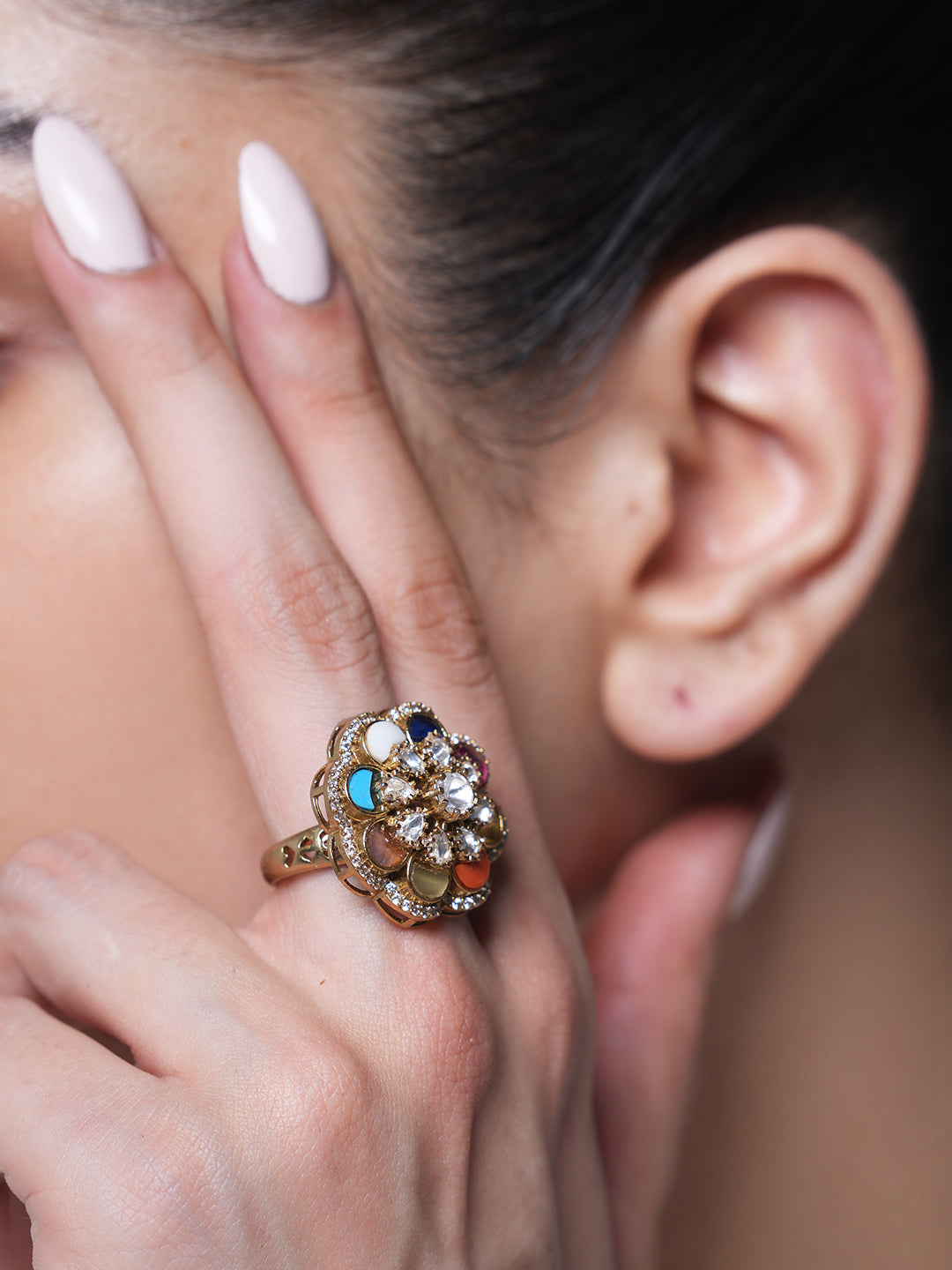 Designer Navratan Ring