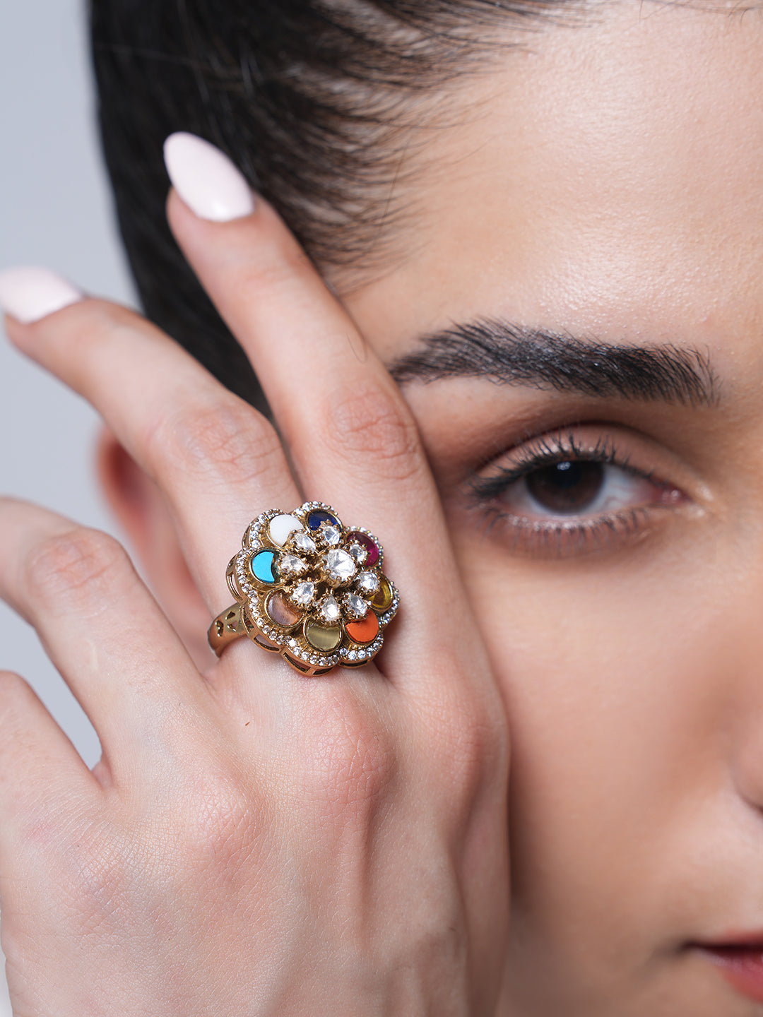 Designer Navratan Ring