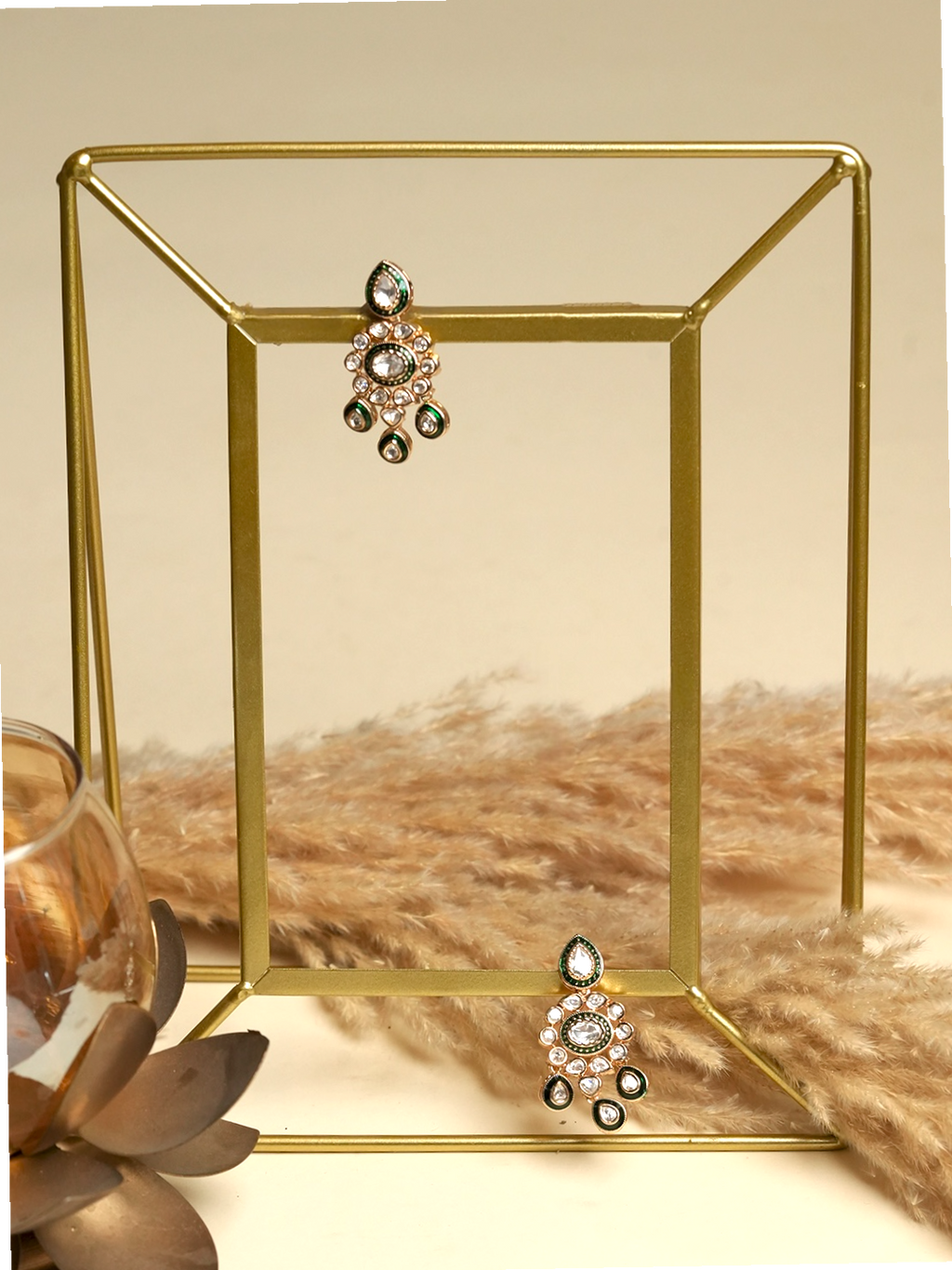 Premium Kundan Polki Earrings