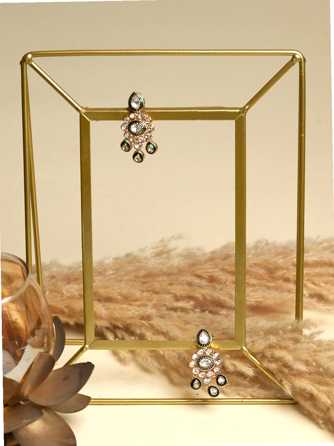 Premium Kundan Polki Earrings