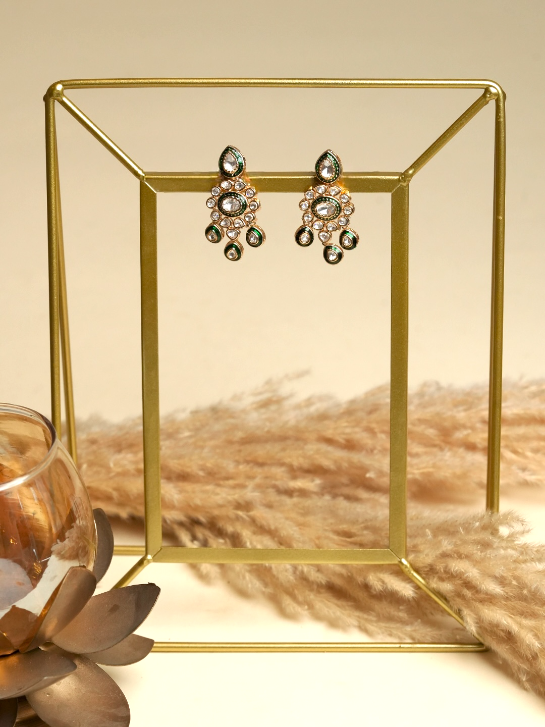 Premium Kundan Polki Earrings