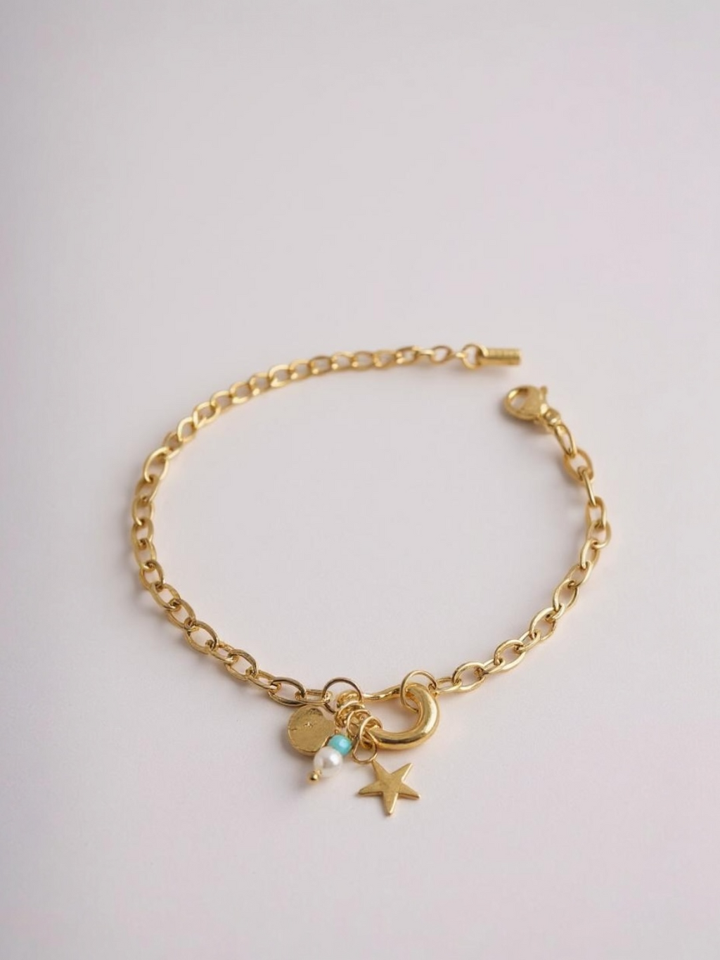 Pearl Turquoise Chain Bracelet
