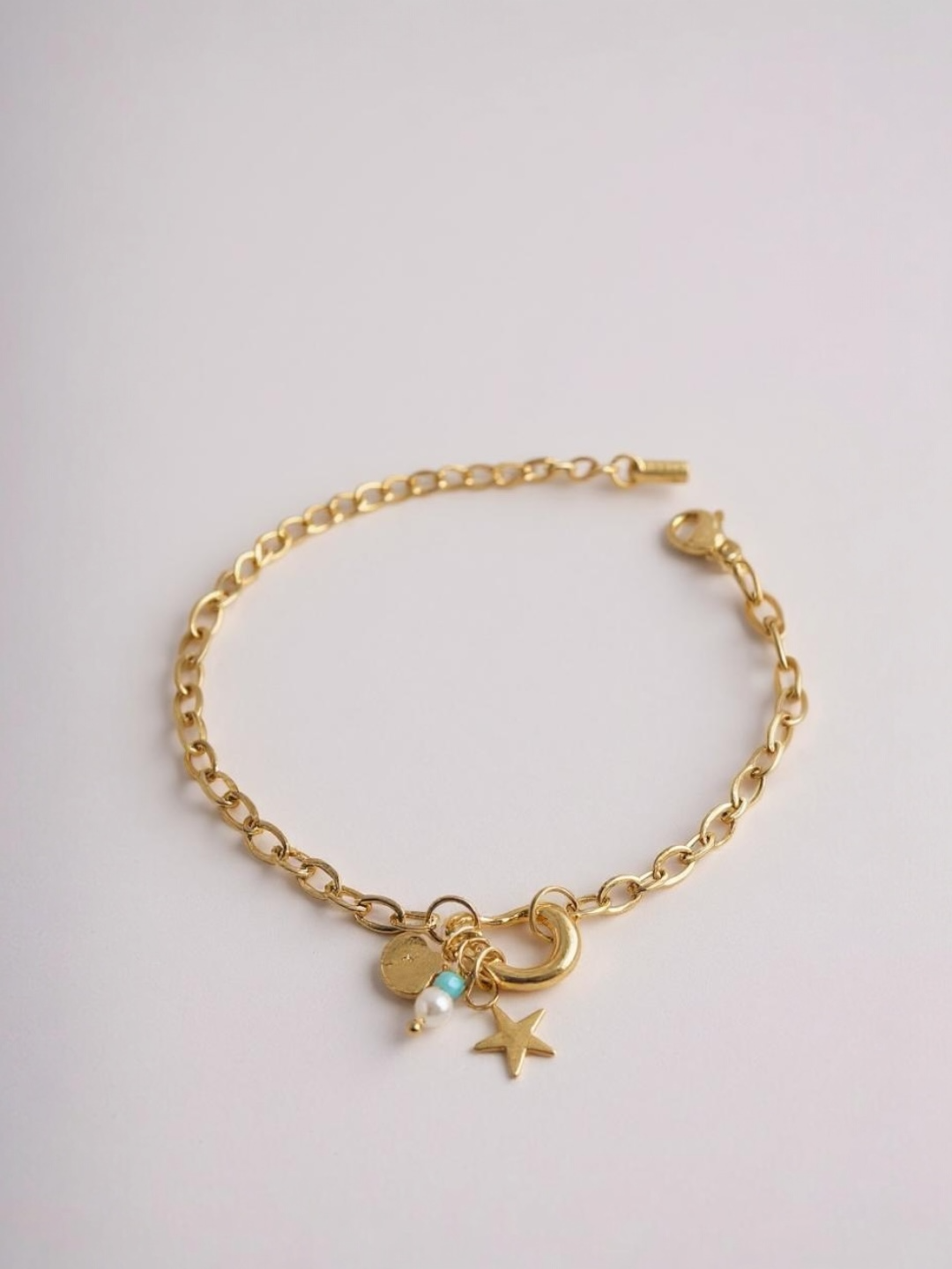 Pearl Turquoise Chain Bracelet