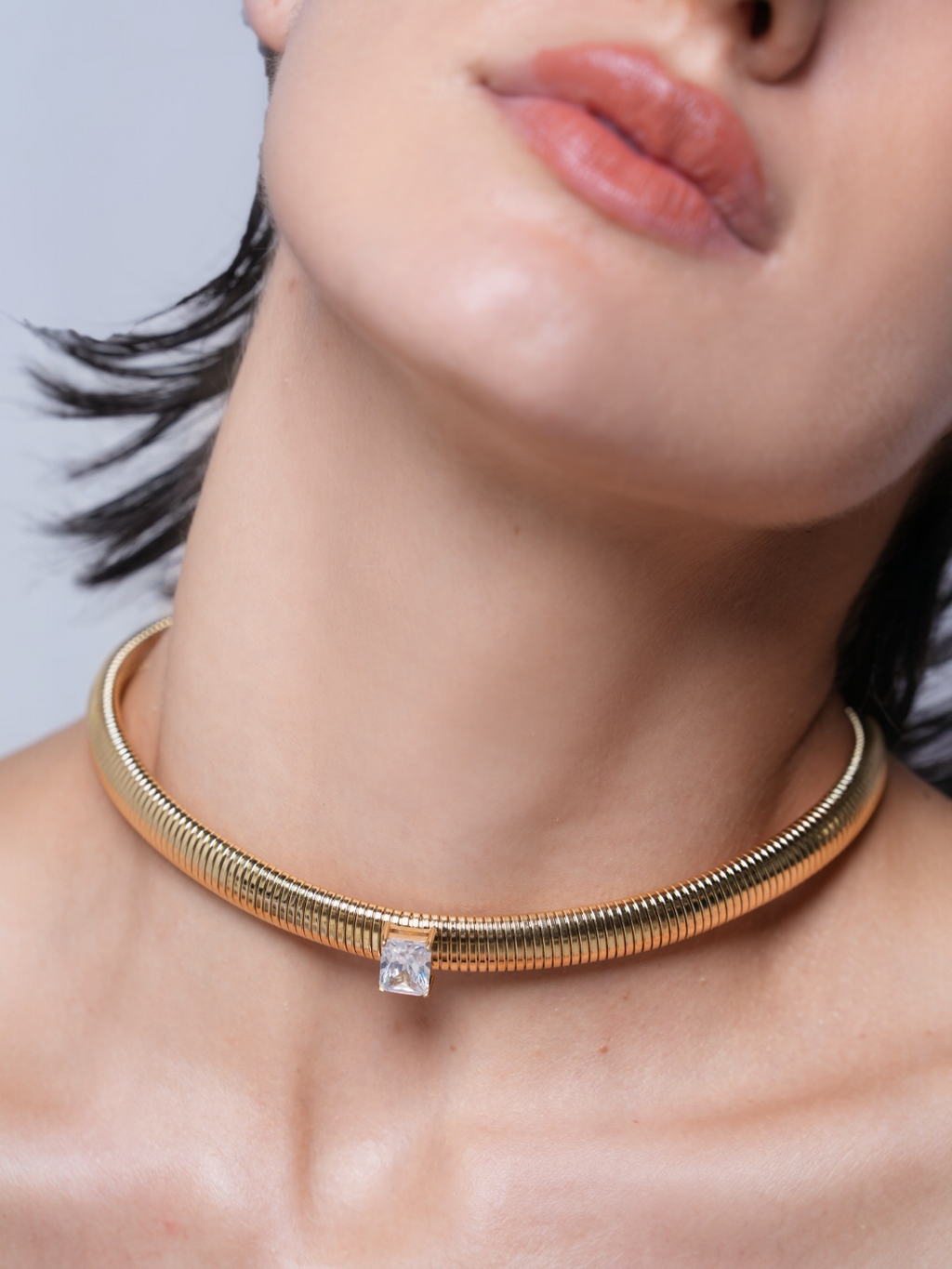 Elastic Thick Chain Necklace