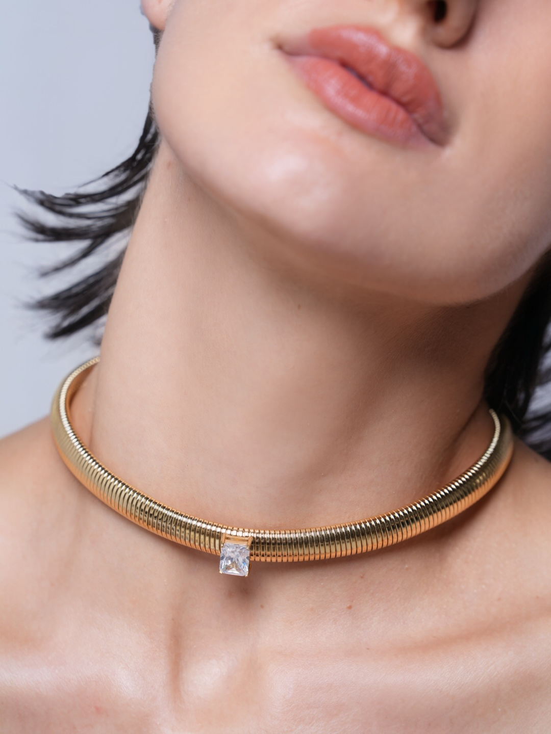 Elastic Thick Chain Necklace