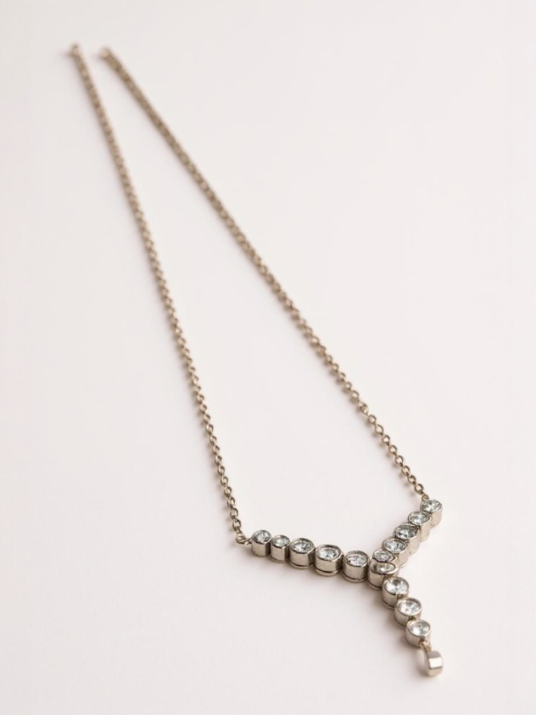Exquisite Bling Cubic Zirconia Y- Shape Chic Necklace