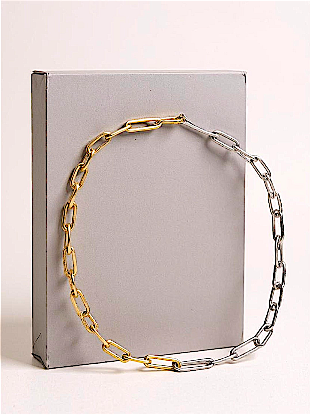 Dual Tone Paperclip Chain