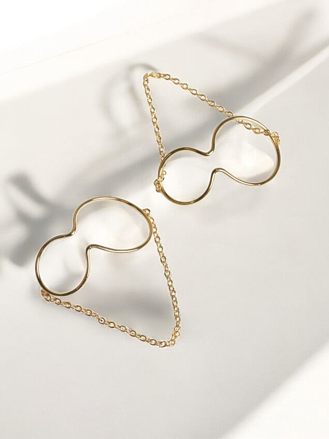 Curve Line Chain Ear Cuff Clip Without Piercing Cuff Earrings