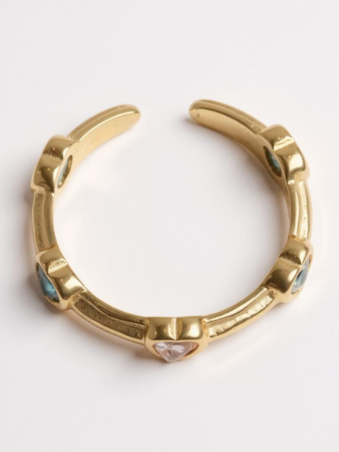 Multicolor Stainless Steel Open Ring