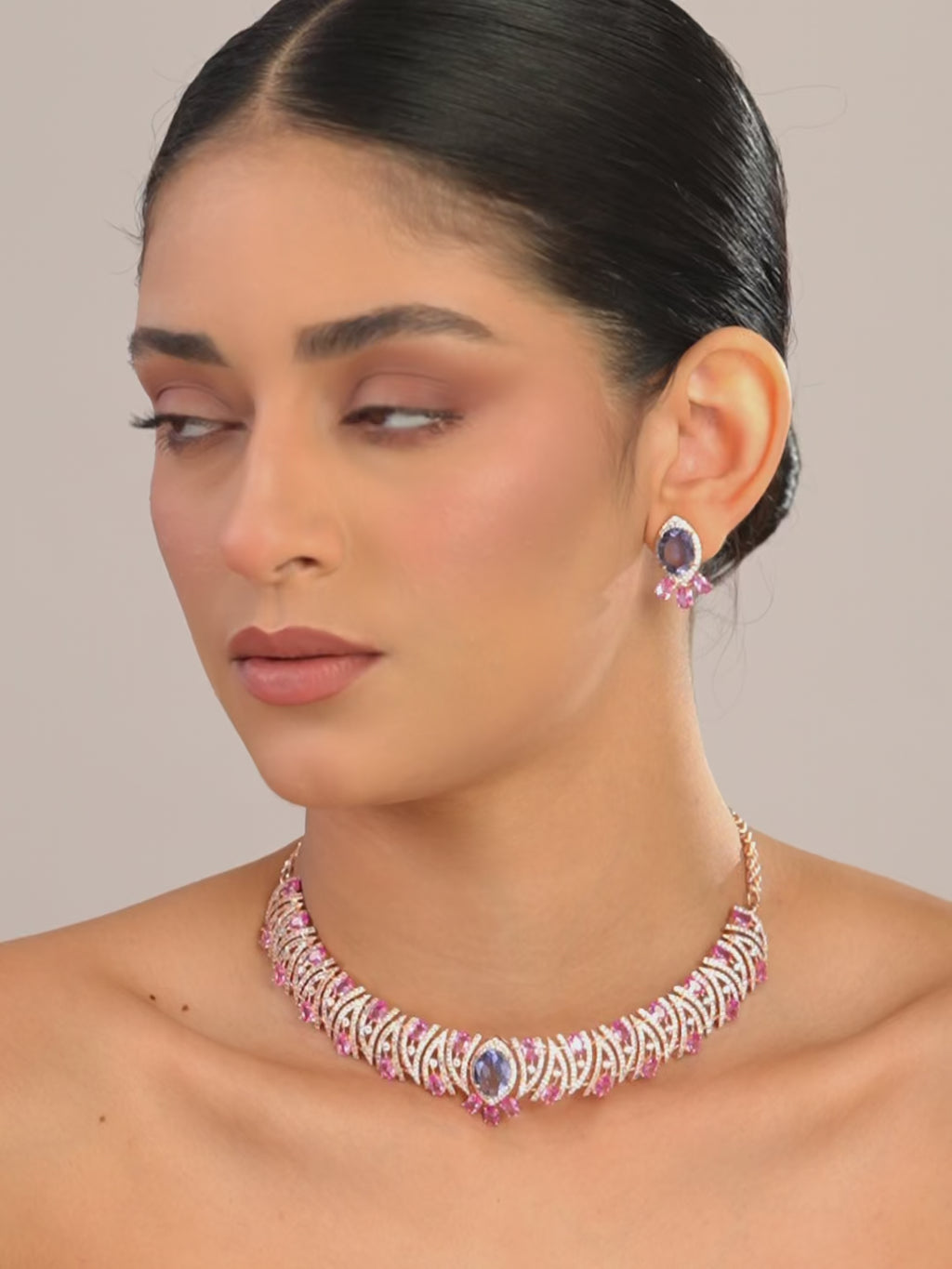 Blush Arc Necklace