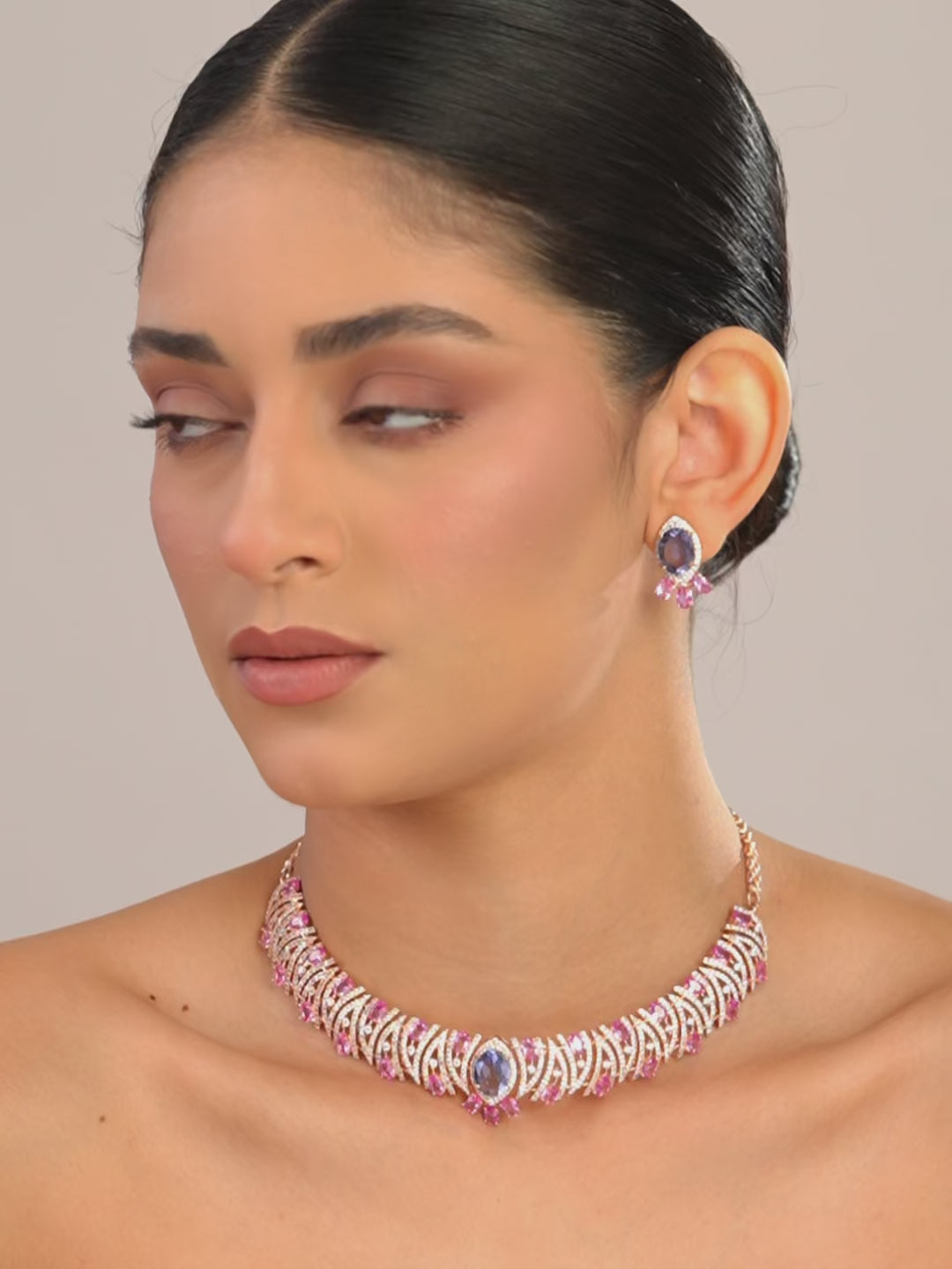 Blush Arc Necklace