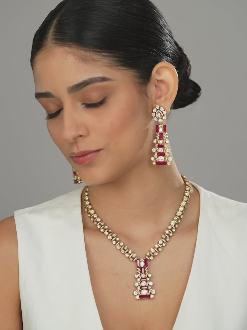 Ruby Statement Necklace