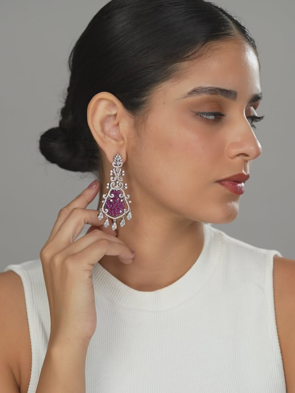Royal Ruby Danglers