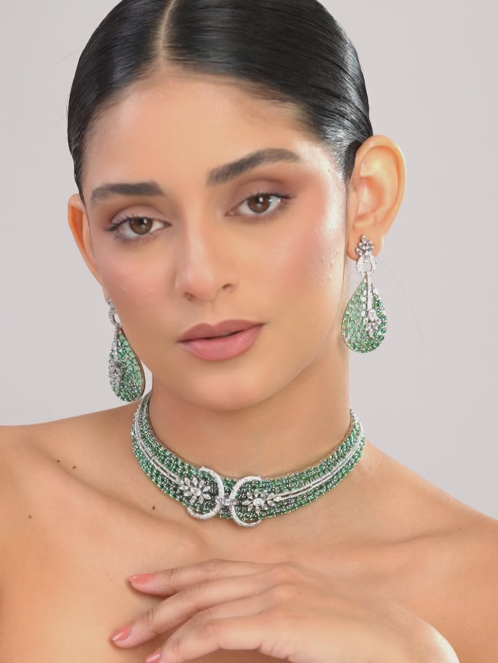 Emerald Illusion Necklace