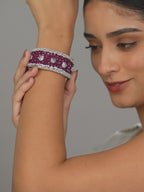Wavy Ruby Bracelet