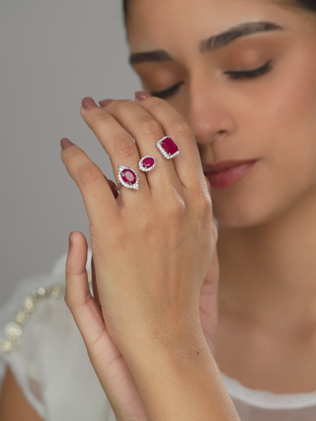 Ruby Trio Ring