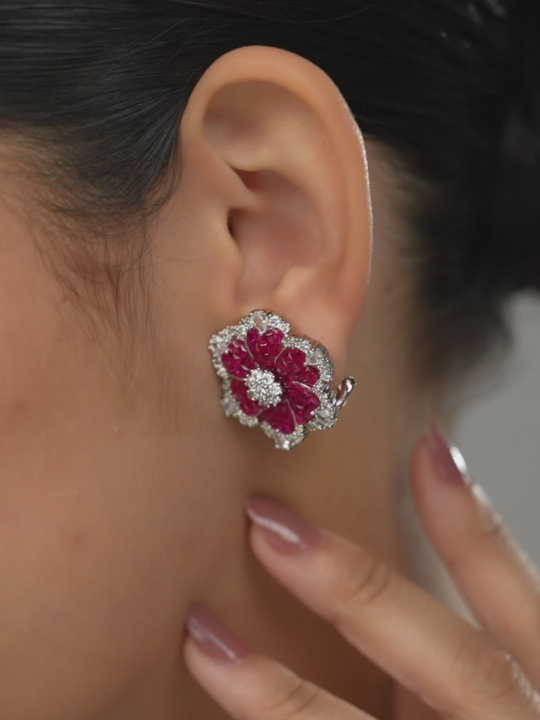 Ruby Bloom Studs