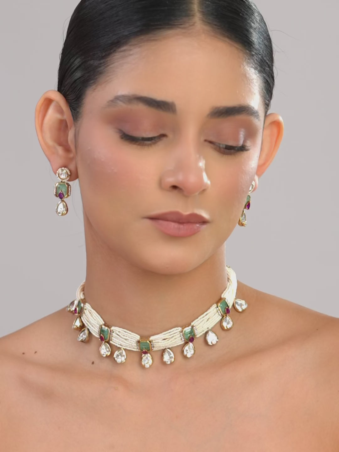 Pearl Mosaic Necklace